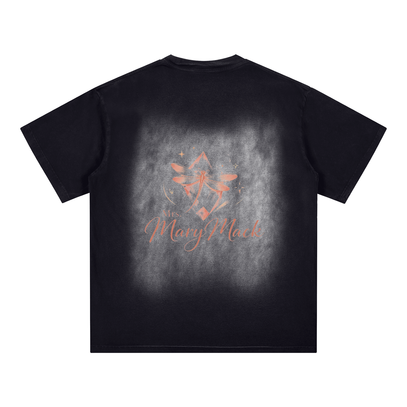 Mrs.MaryMack Musicbox Square Patch Monkey Washed T-Shirt