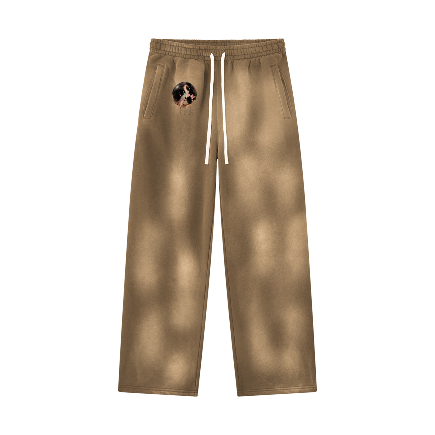 Unisex Sunfade Wide Leg Fleece Sweatpants
