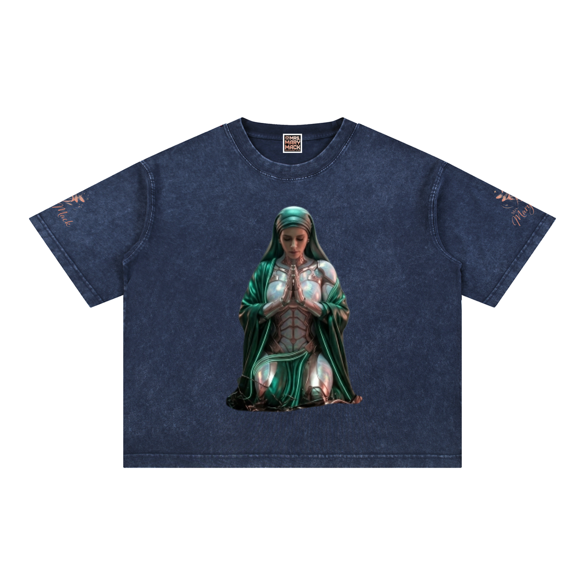 Mineral Wash Boxy Cotton T-Shirt|Mrs.MaryMack