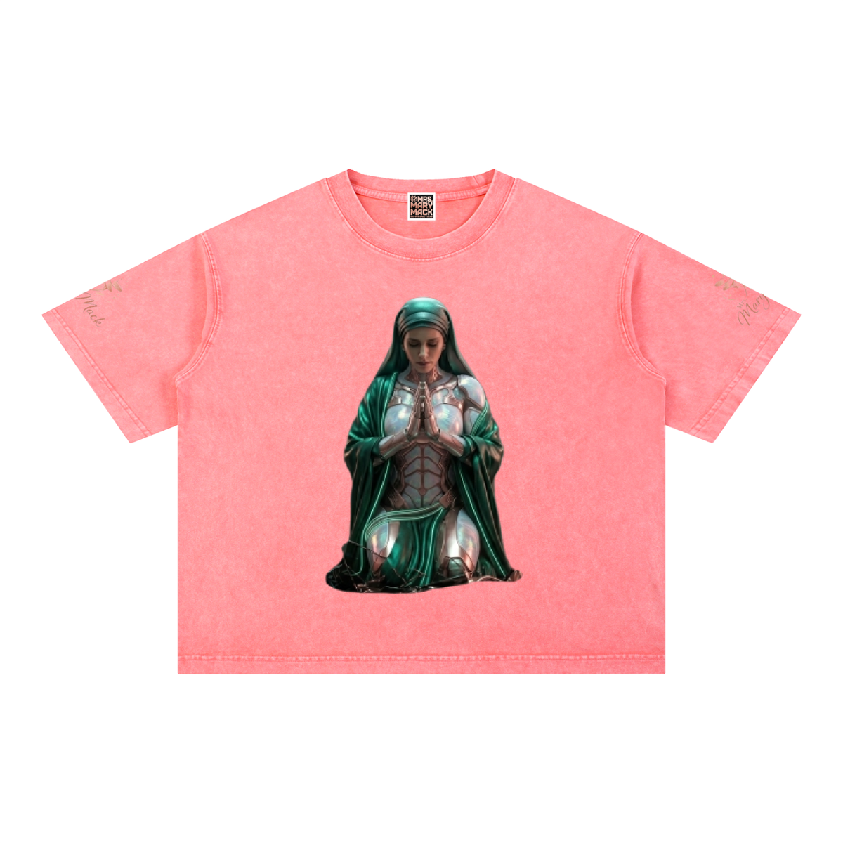 Mineral Wash Boxy Cotton T-Shirt|Mrs.MaryMack
