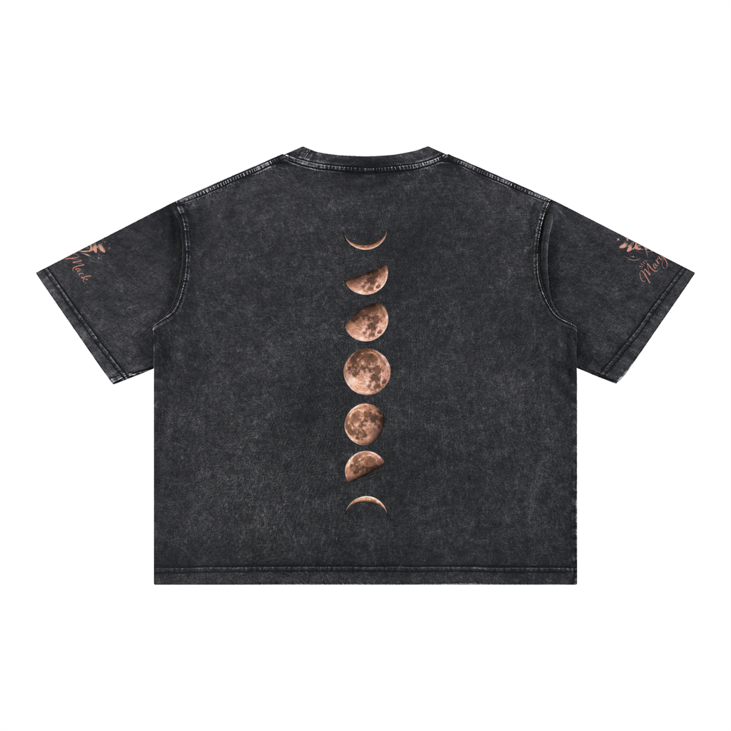Mineral Wash Boxy Cotton T-Shirt|Mrs.MaryMack