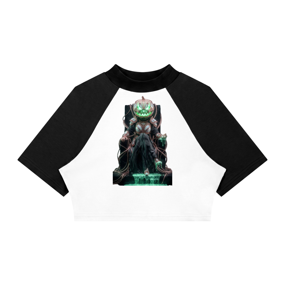 Women’s Color Block Raglan Crop T-Shirt|Mrs.MaryMack