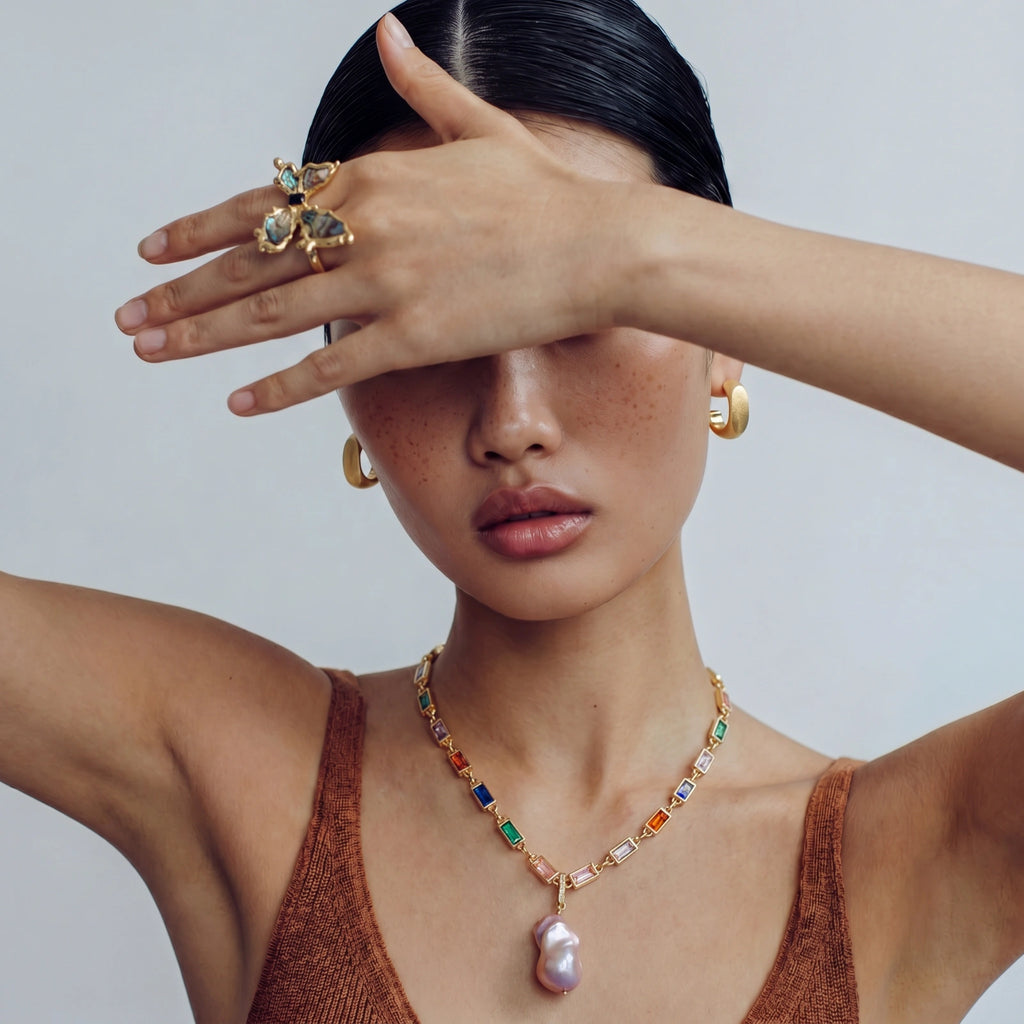 Rainbow Statement Necklace | Mrs.MaryMack