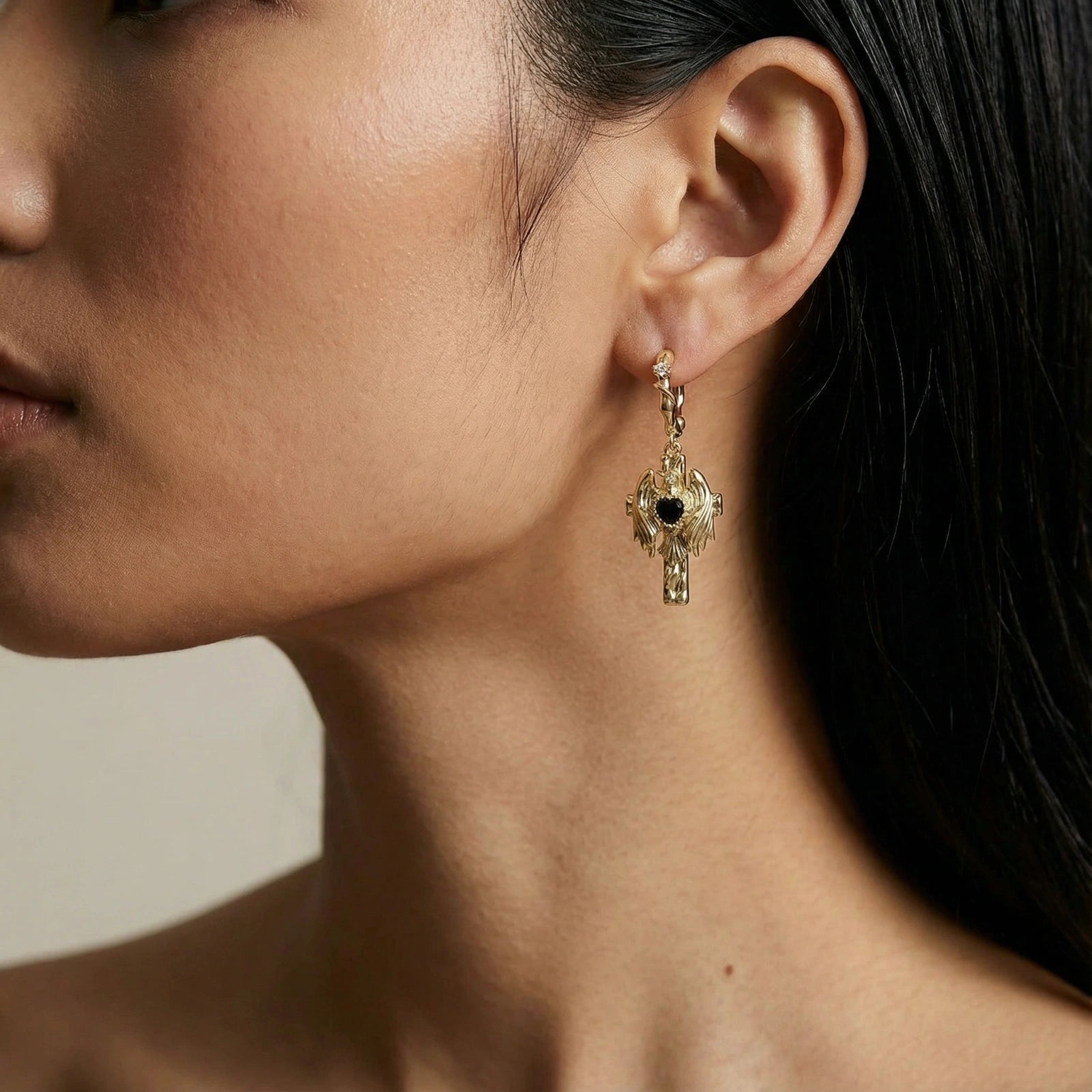 Angel Wings Drop Earrings | Mrs.MaryMack