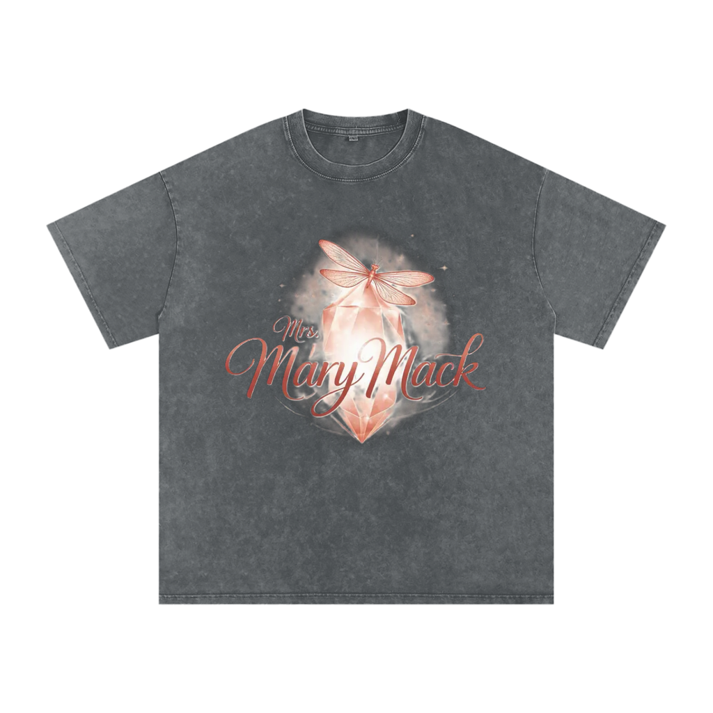 Mrs.MaryMack Snow Washed Oversized Cotton T-Shirt