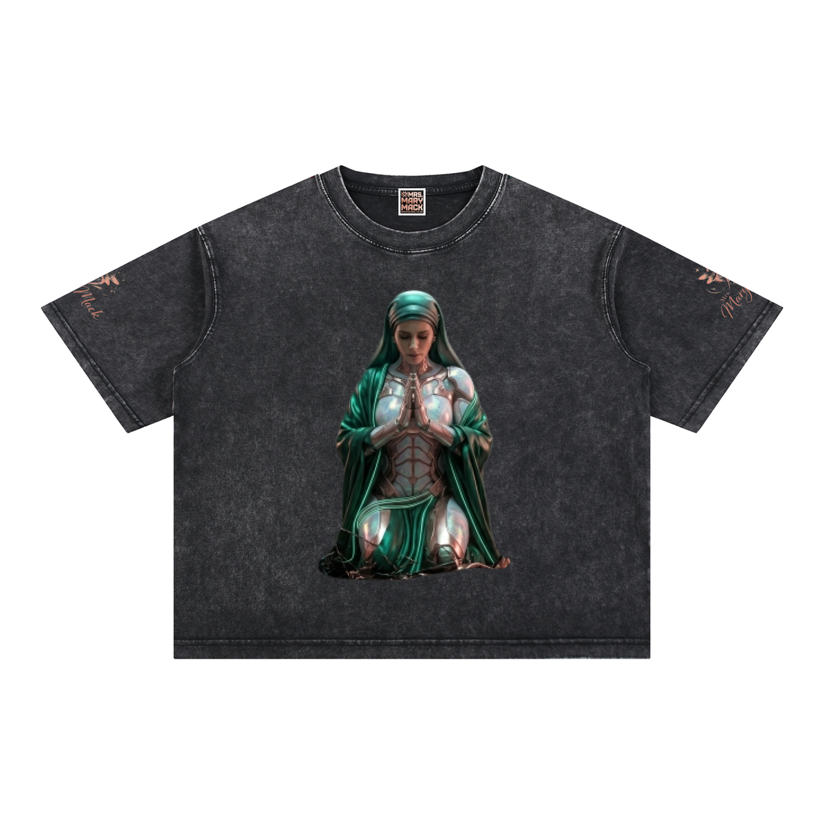 Mineral Wash Boxy Cotton T-Shirt|Mrs.MaryMack