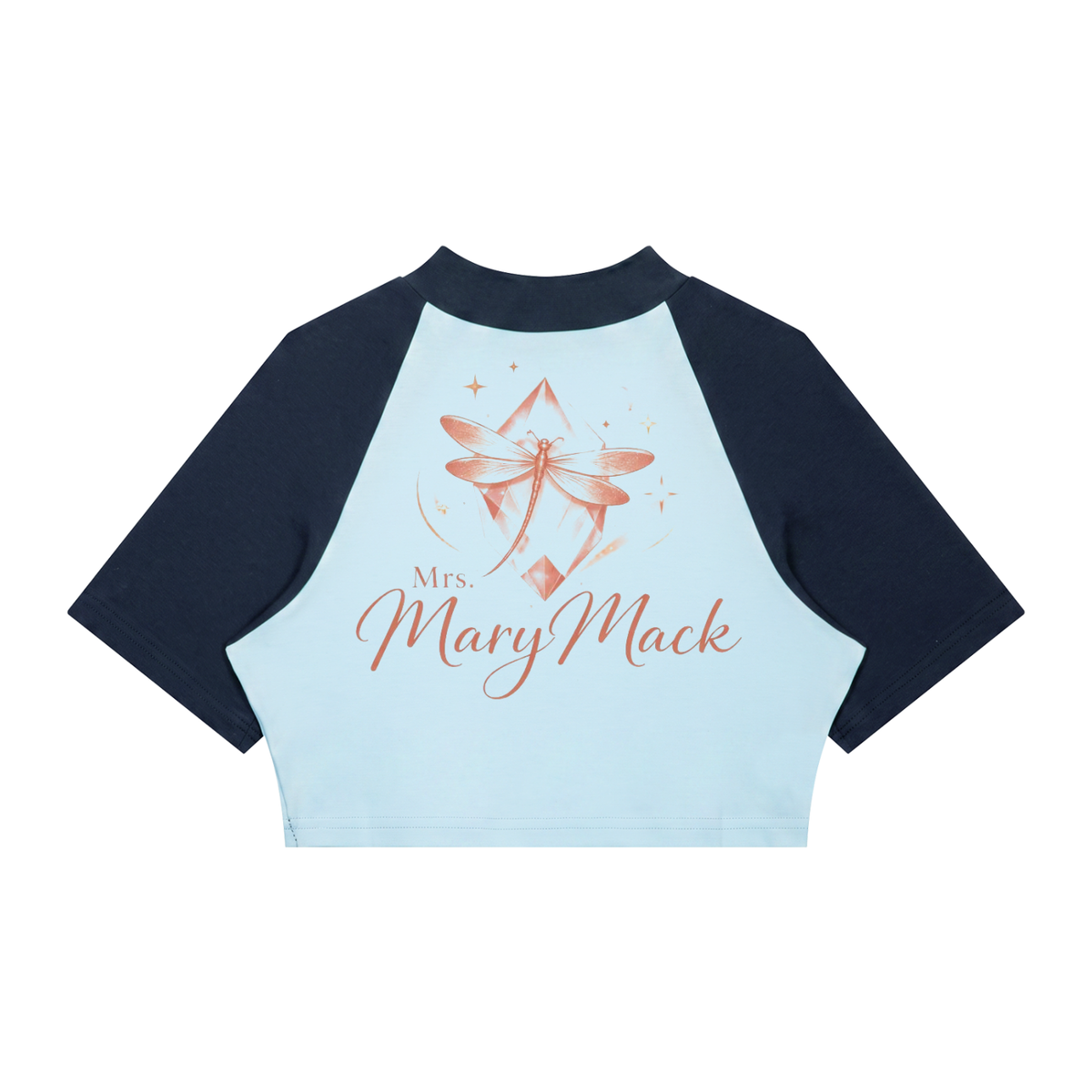Women’s Color Block Raglan Crop T-Shirt|Mrs.MaryMack