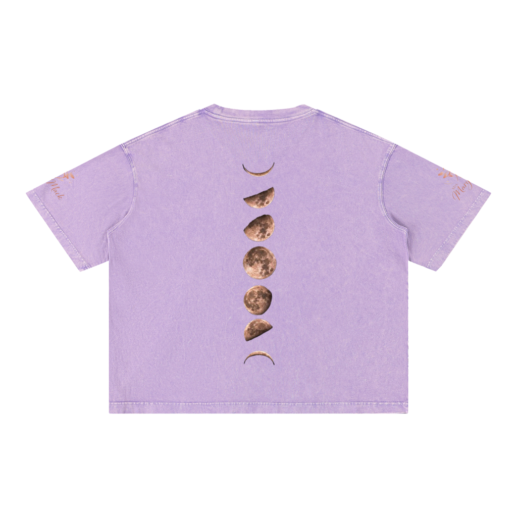 Mineral Wash Boxy Cotton T-Shirt|Mrs.MaryMack