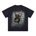 Mrs.MaryMack Musicbox Square Patch Monkey Washed T-Shirt