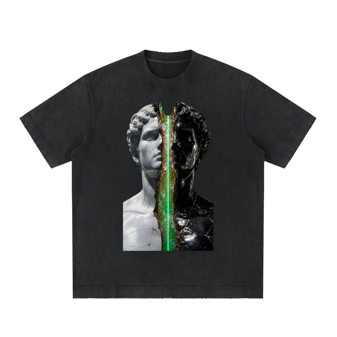 Heavyweight Vintage Washed Frayed T-Shirt