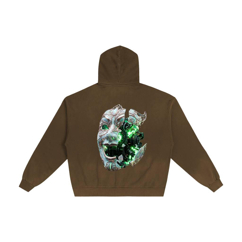 Hand-Frayed Sunfade Zip Hoodie|Mrs.MaryMack