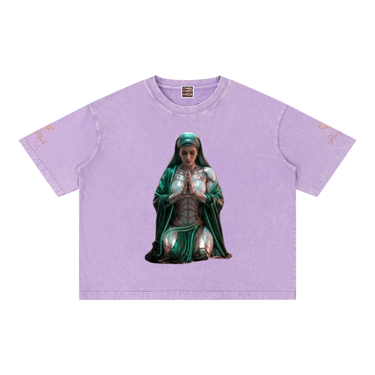 Mineral Wash Boxy Cotton T-Shirt|Mrs.MaryMack