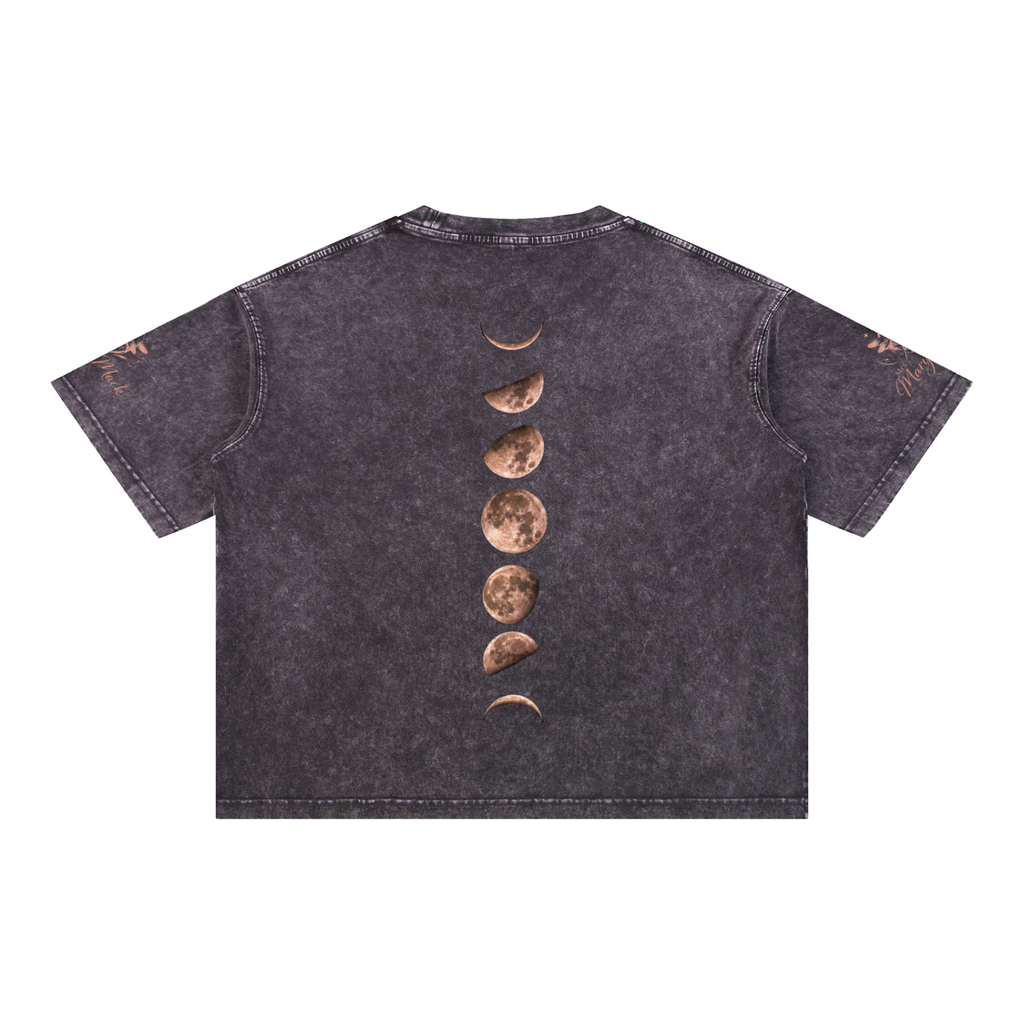 Mineral Wash Boxy Cotton T-Shirt|Mrs.MaryMack