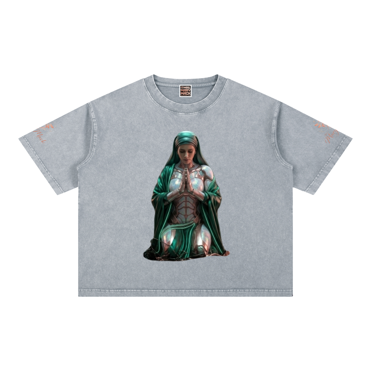 Mineral Wash Boxy Cotton T-Shirt|Mrs.MaryMack