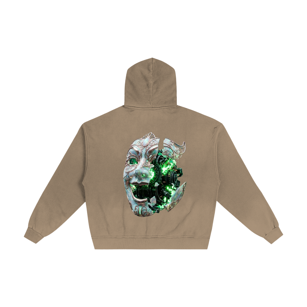 Hand-Frayed Sunfade Zip Hoodie|Mrs.MaryMack