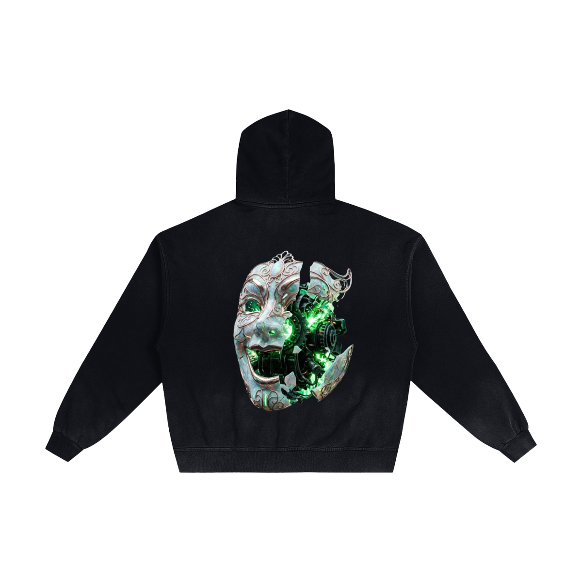 Hand-Frayed Sunfade Zip Hoodie|Mrs.MaryMack