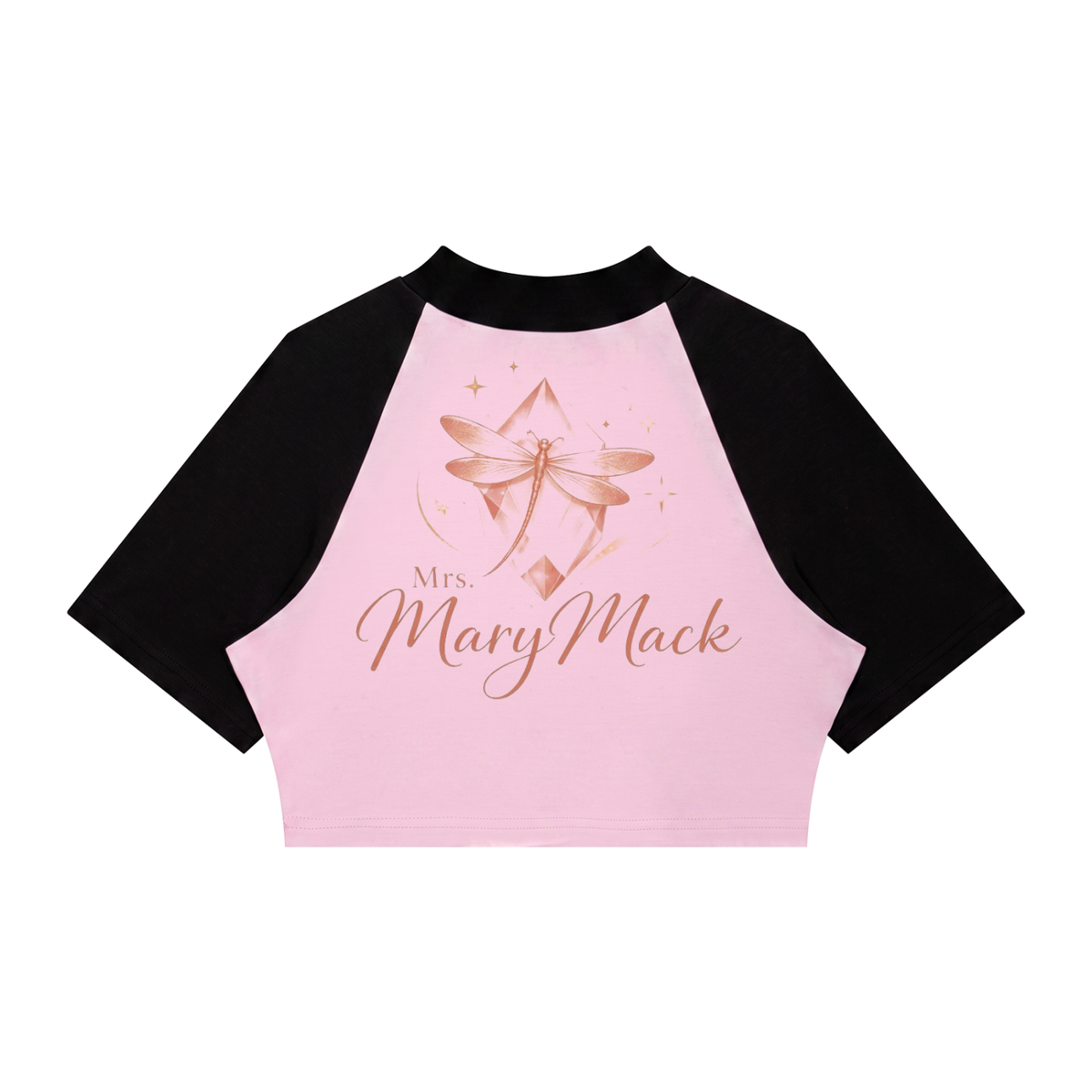 Women’s Color Block Raglan Crop T-Shirt|Mrs.MaryMack