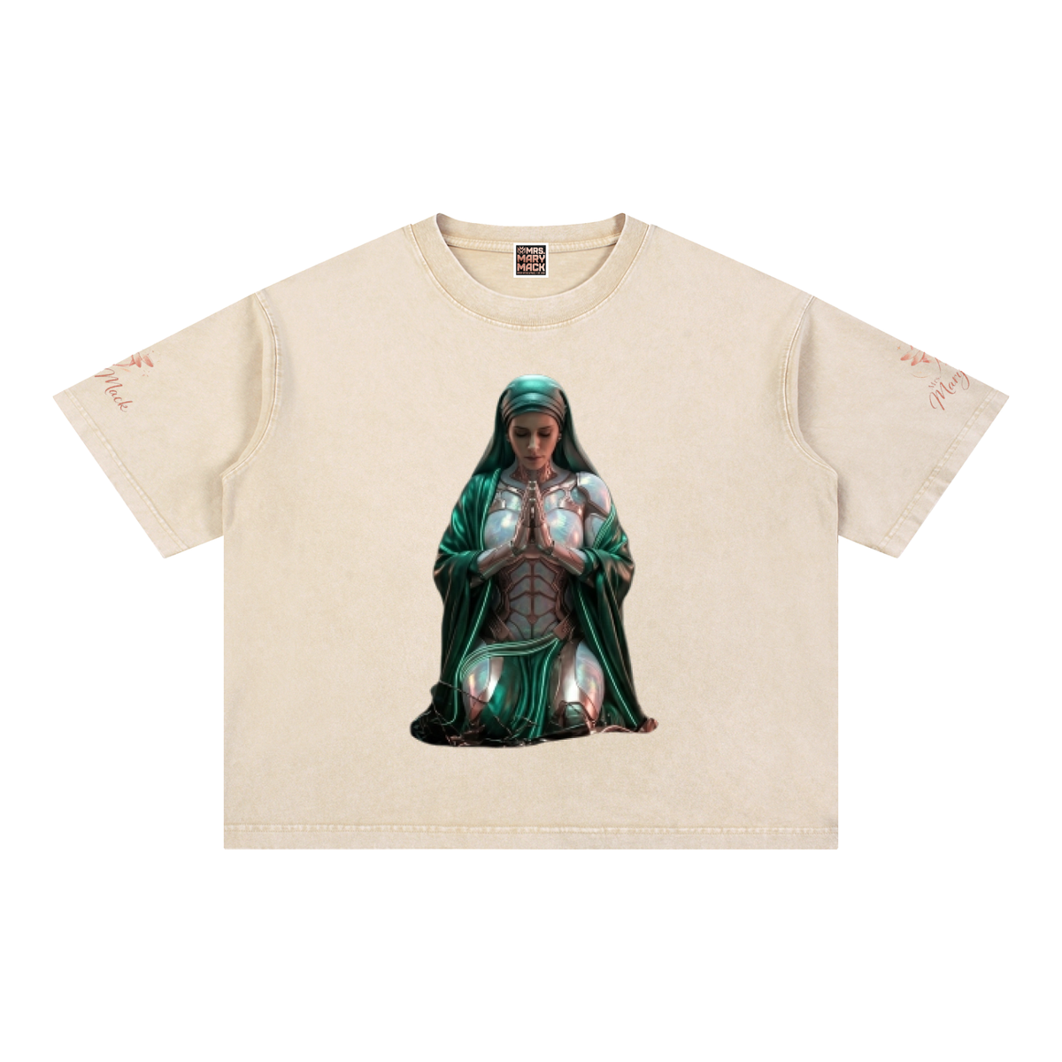 Mineral Wash Boxy Cotton T-Shirt|Mrs.MaryMack