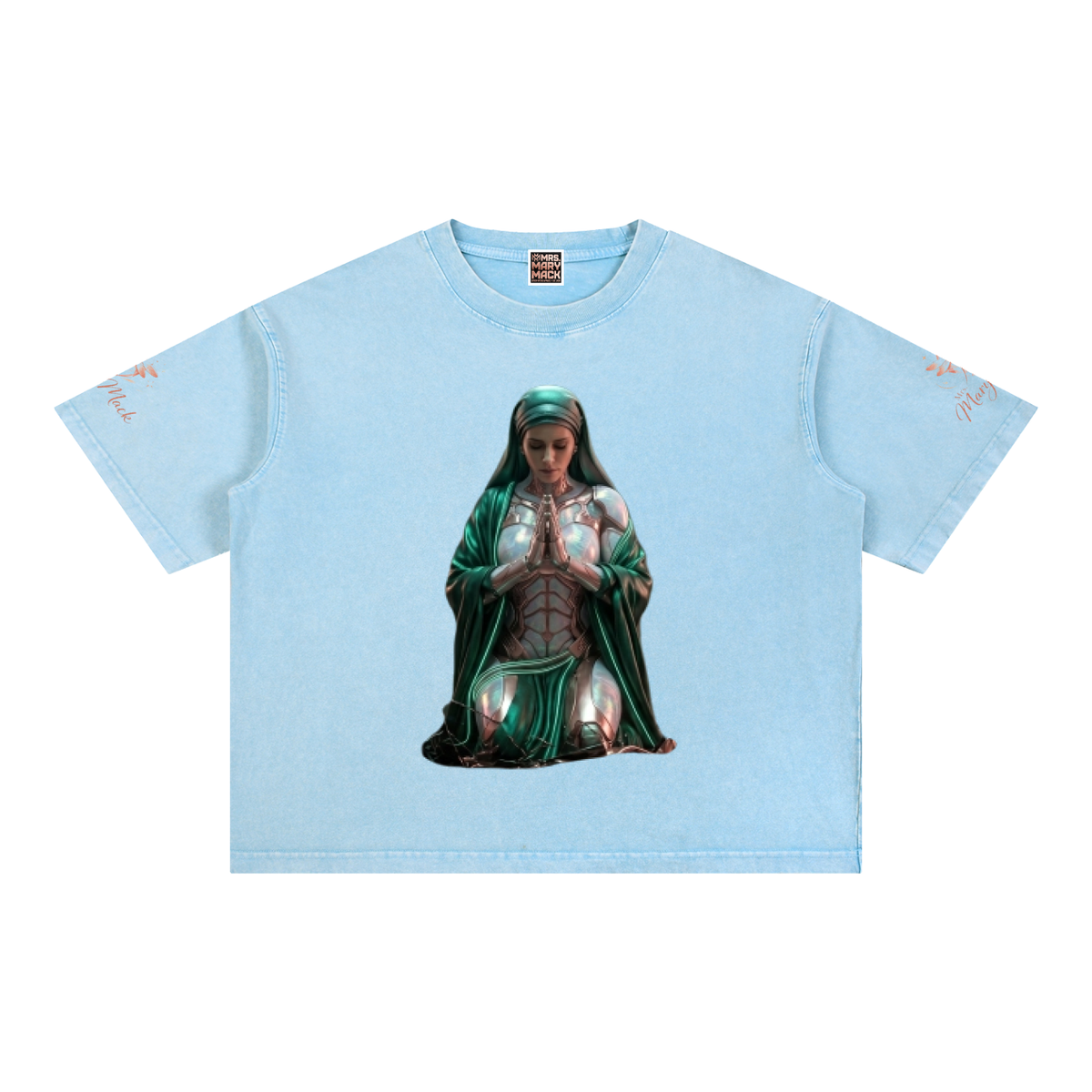 Mineral Wash Boxy Cotton T-Shirt|Mrs.MaryMack