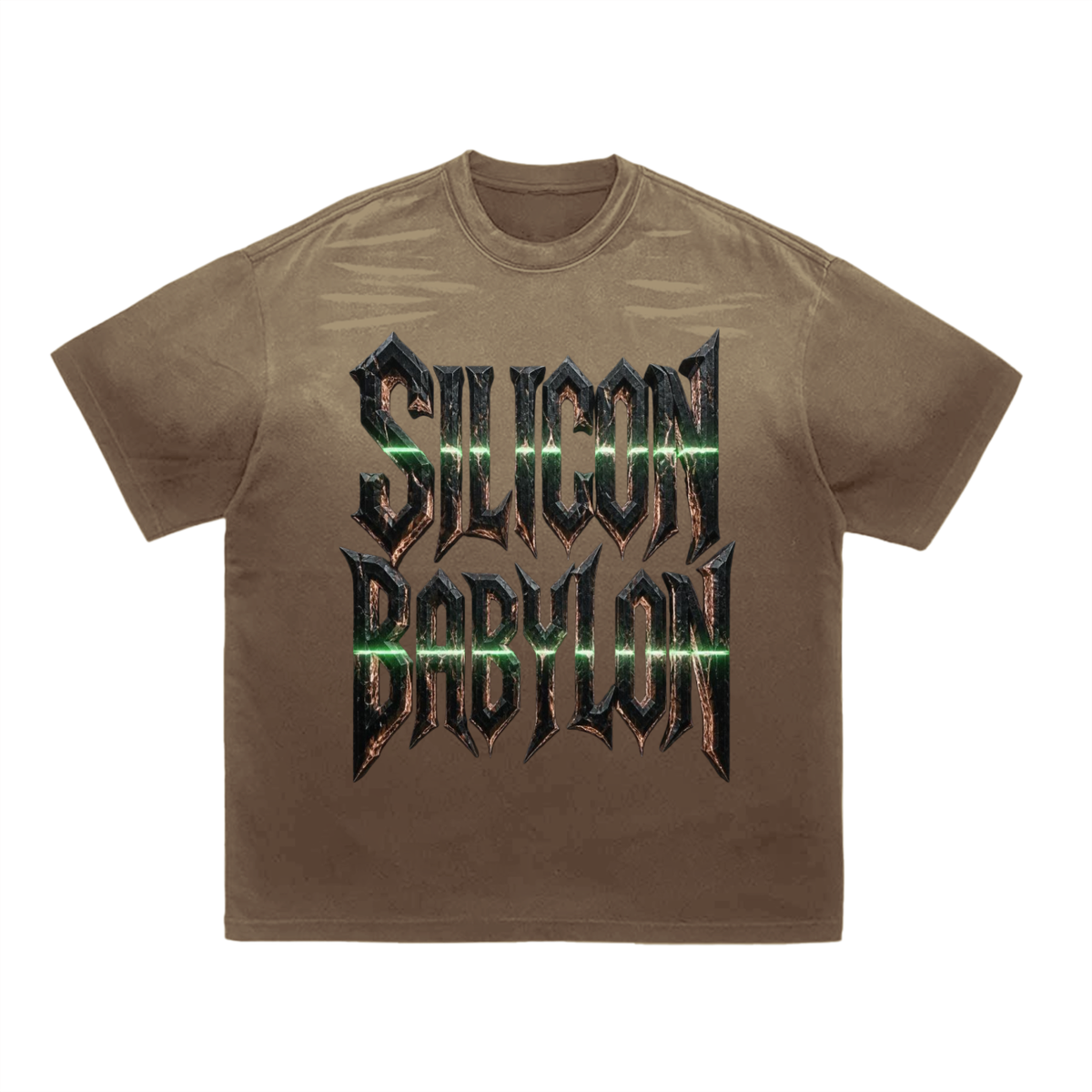 Silicon Babylon Tiger Stripe Gradient Washed T-Shirt|Mrs.MaryMack