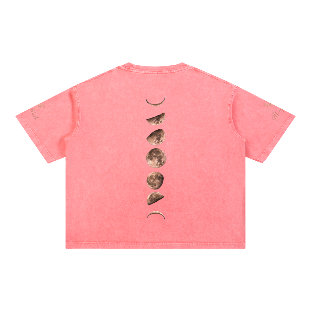 Mineral Wash Boxy Cotton T-Shirt|Mrs.MaryMack