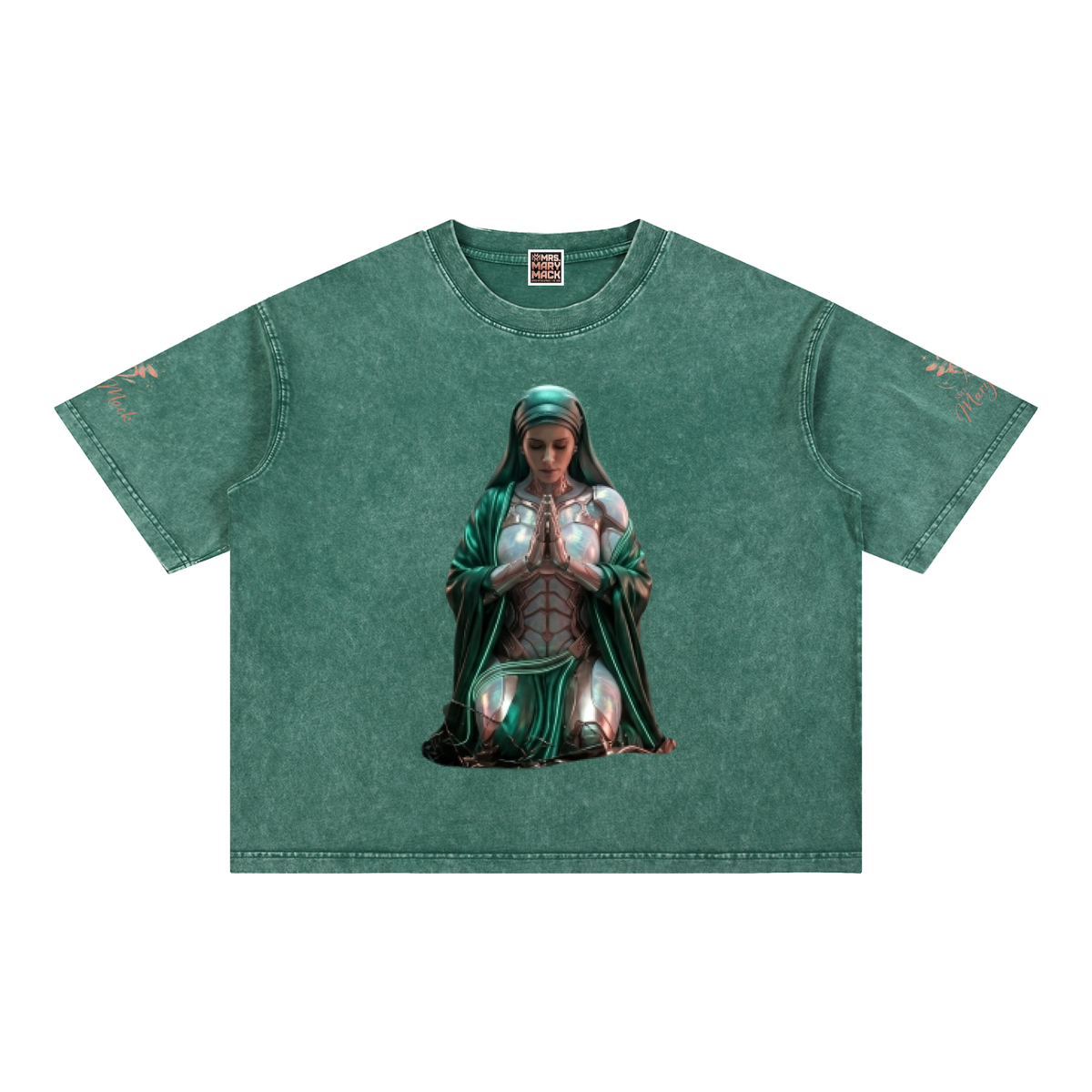 Mineral Wash Boxy Cotton T-Shirt|Mrs.MaryMack