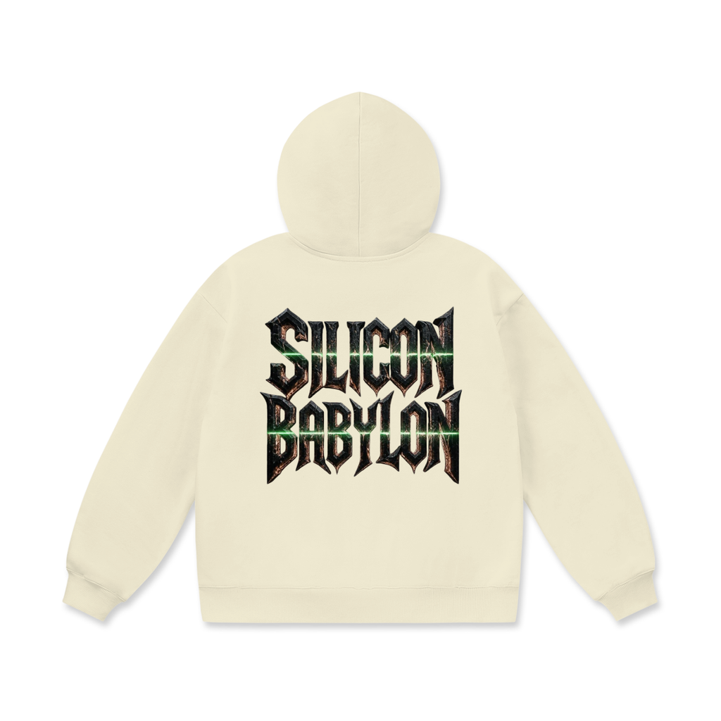 Silicon Babylon Oversize Heavyweight Fleece Hoodie