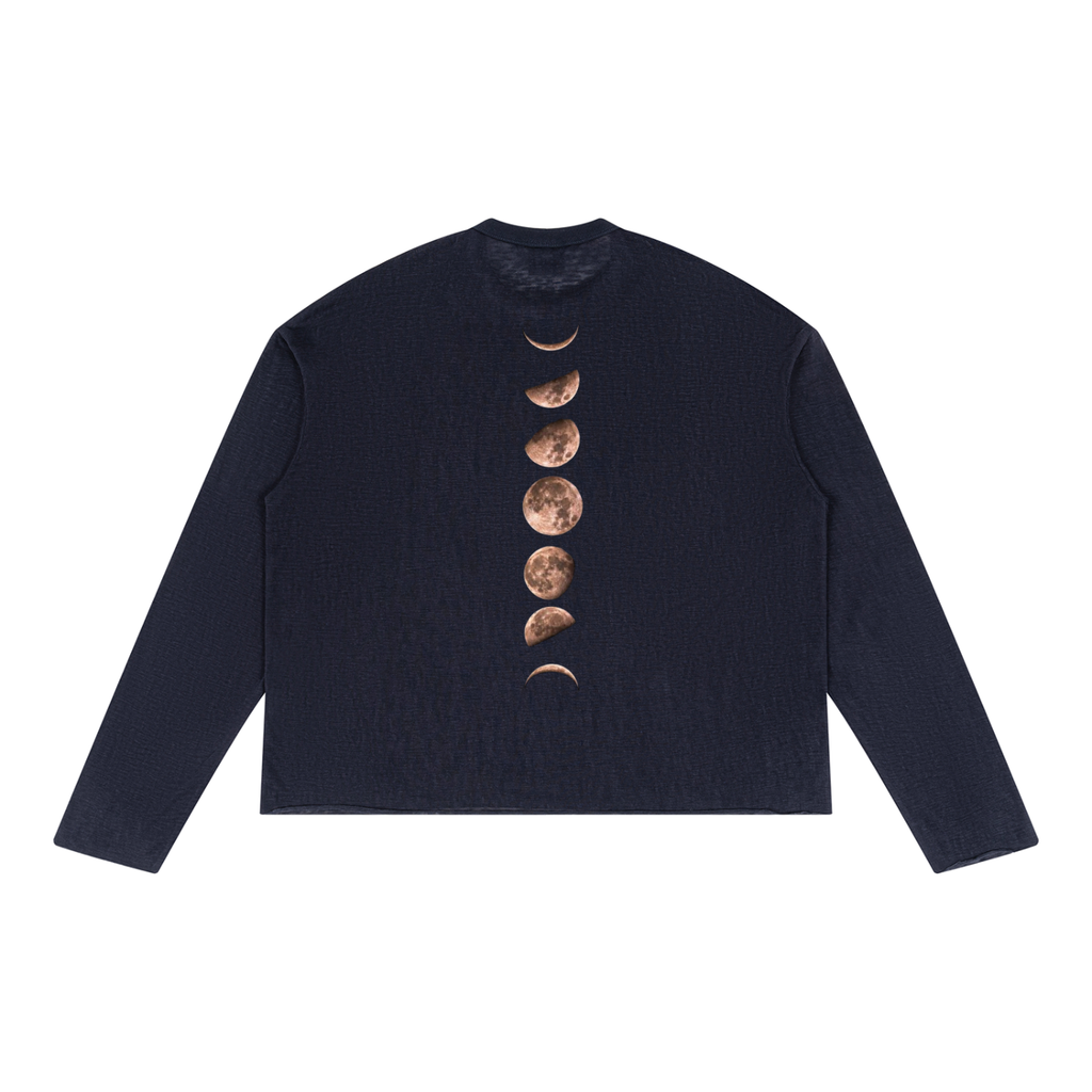 Unisex Raw Edge Long Sleeve T-Shirt|Mrs.MaryMack
