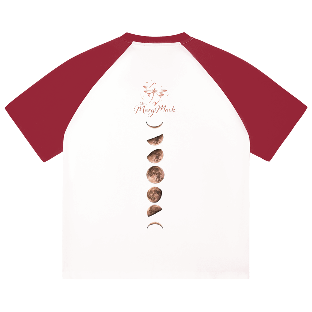 Color-Blocked Raglan Sleeve T-Shirt|Mrs.MaryMack