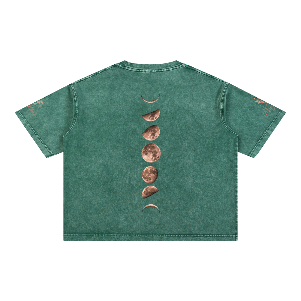 Mineral Wash Boxy Cotton T-Shirt|Mrs.MaryMack