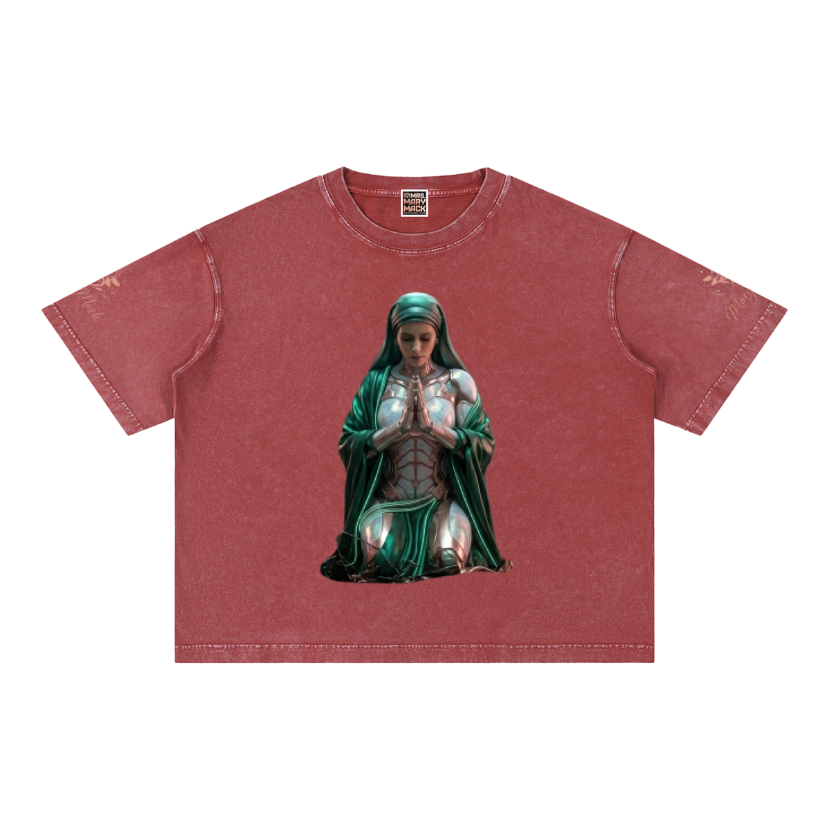Mineral Wash Boxy Cotton T-Shirt|Mrs.MaryMack