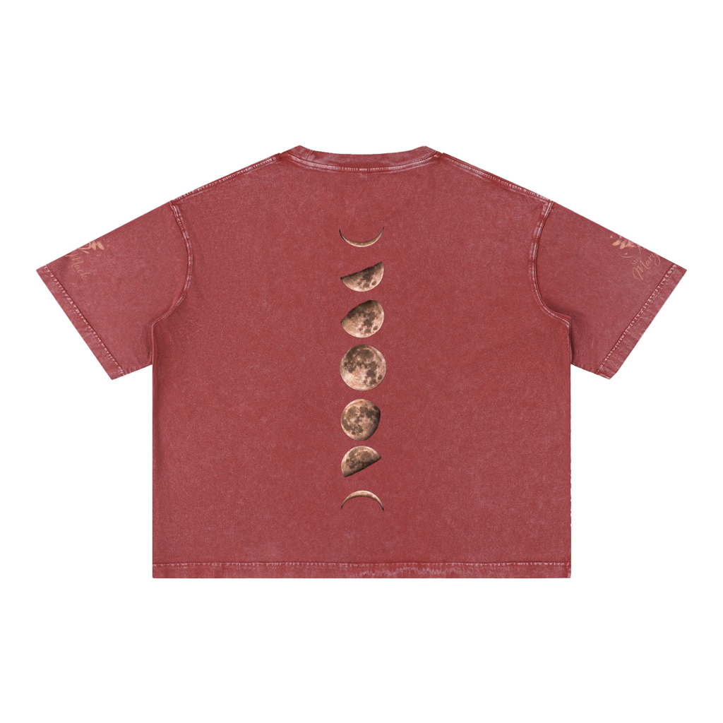 Mineral Wash Boxy Cotton T-Shirt|Mrs.MaryMack