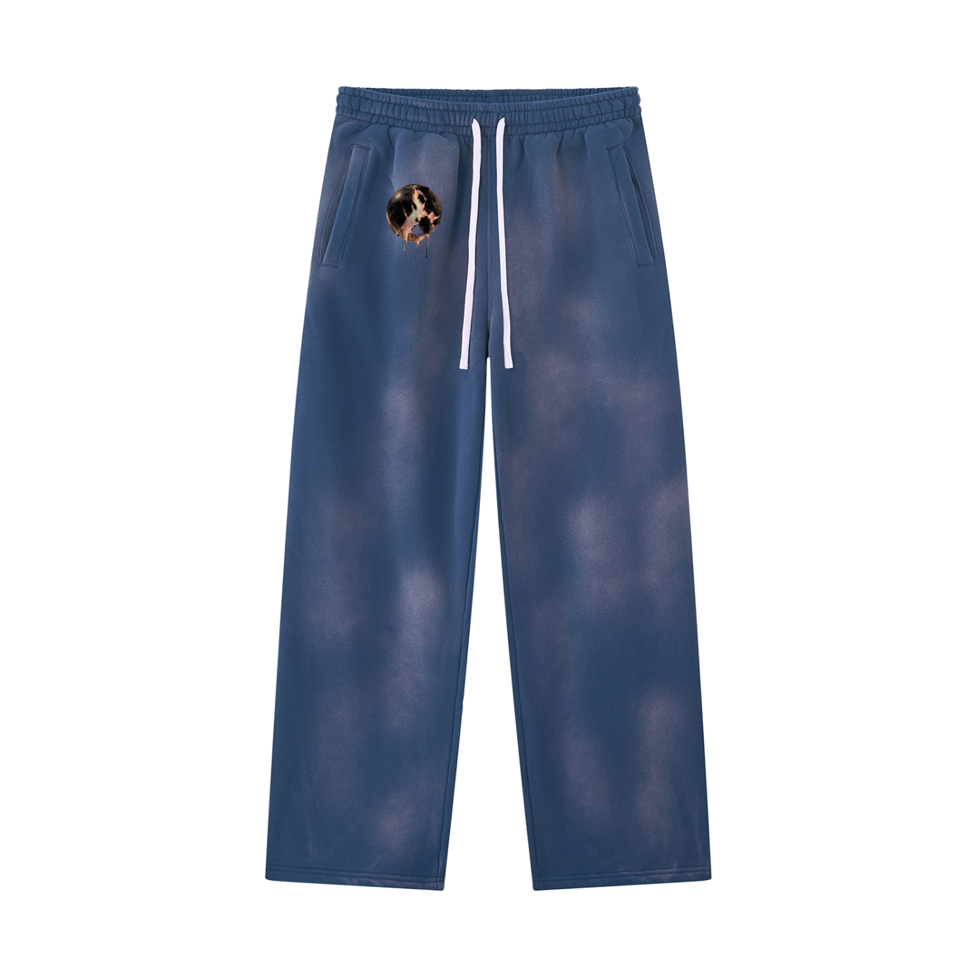 Unisex Sunfade Wide Leg Fleece Sweatpants