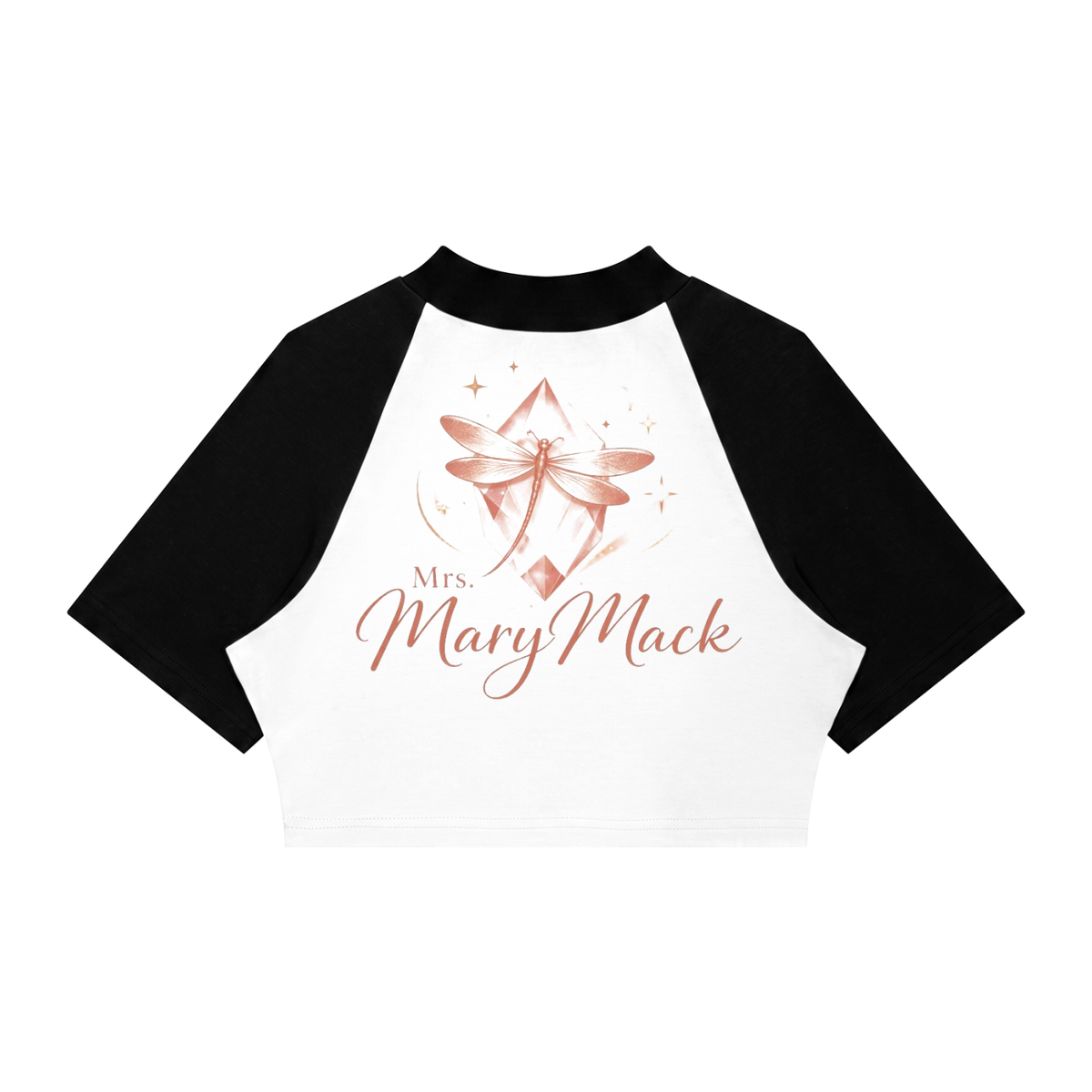 Women’s Color Block Raglan Crop T-Shirt|Mrs.MaryMack