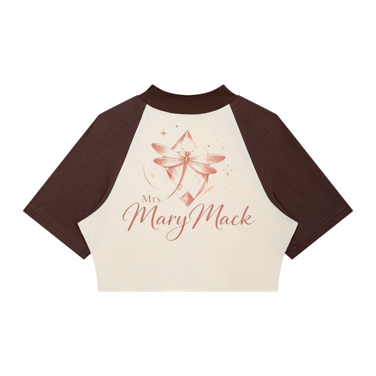 Women’s Color Block Raglan Crop T-Shirt|Mrs.MaryMack