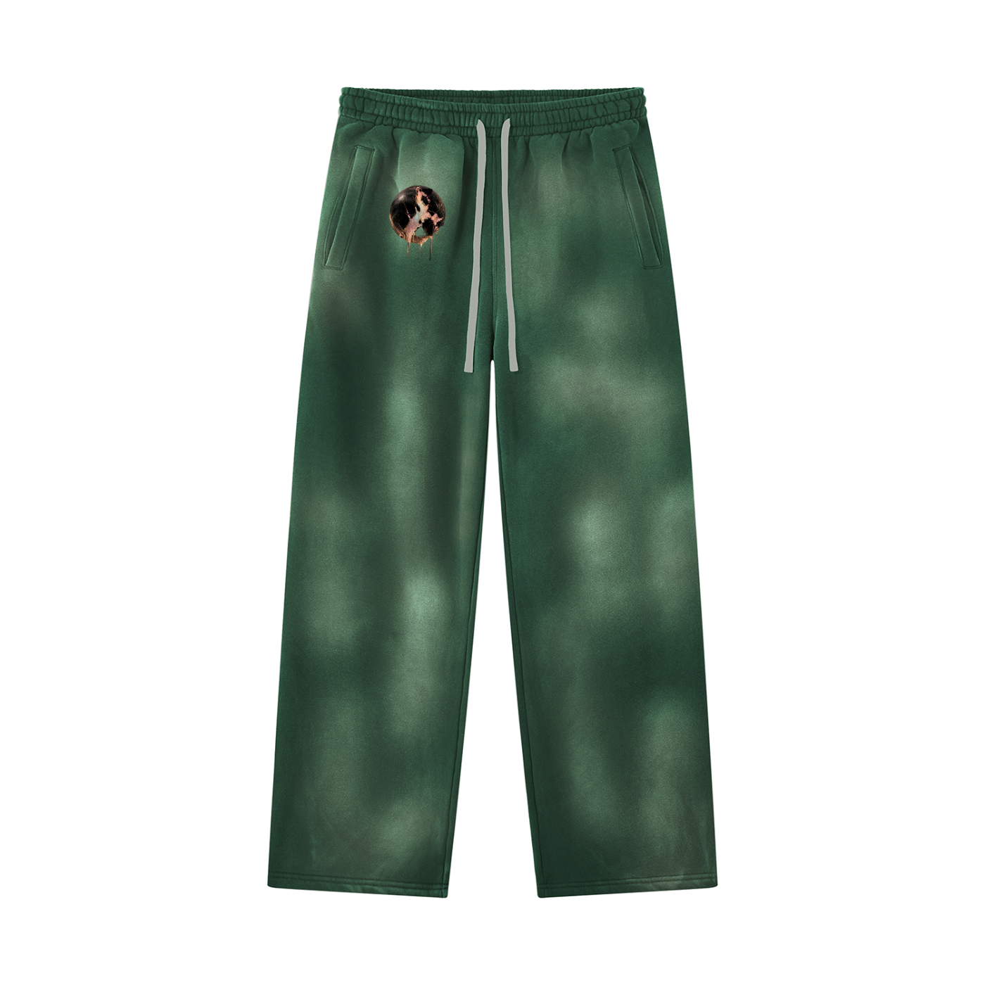 Unisex Sunfade Wide Leg Fleece Sweatpants