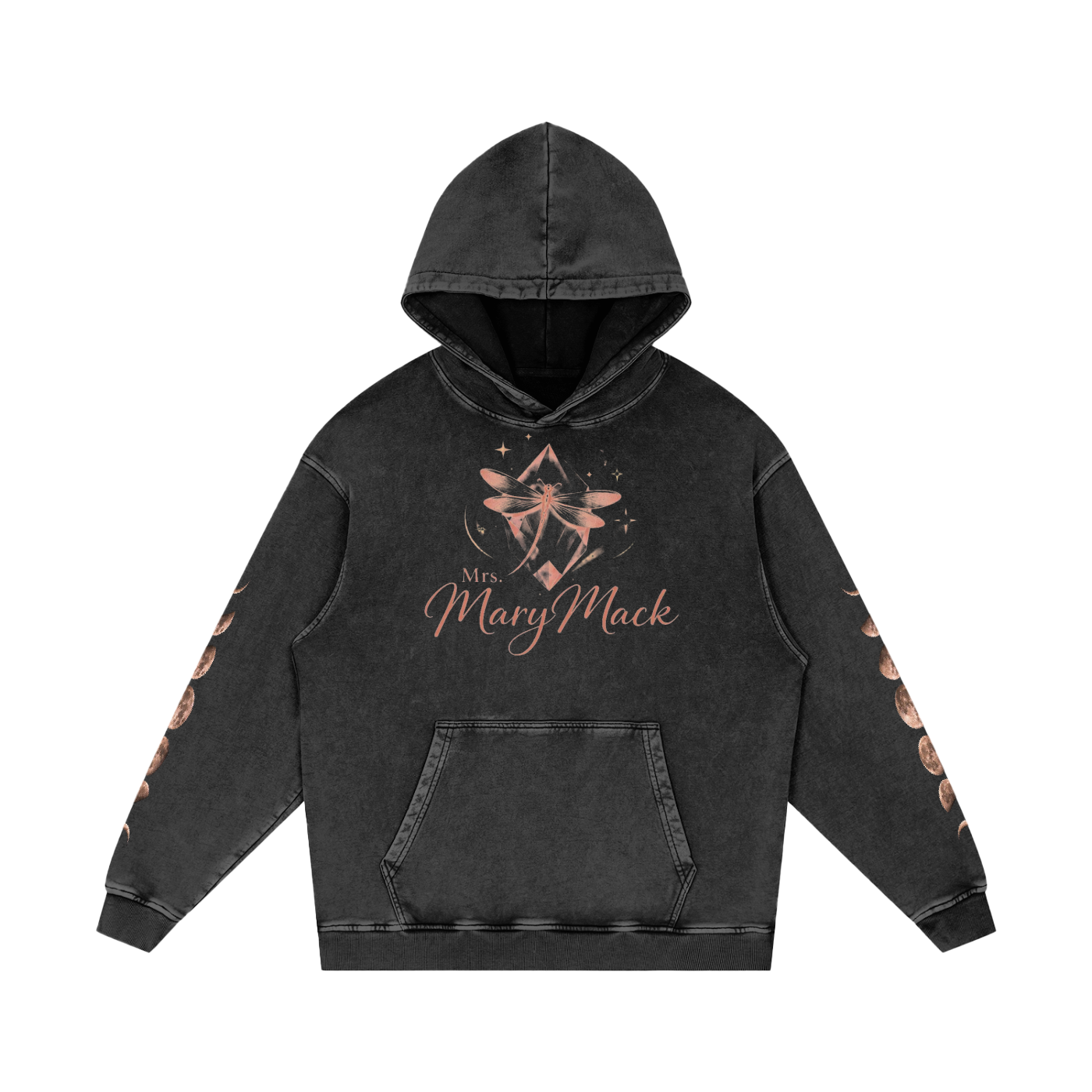 Snow Washed Loose Cotton Hoodie