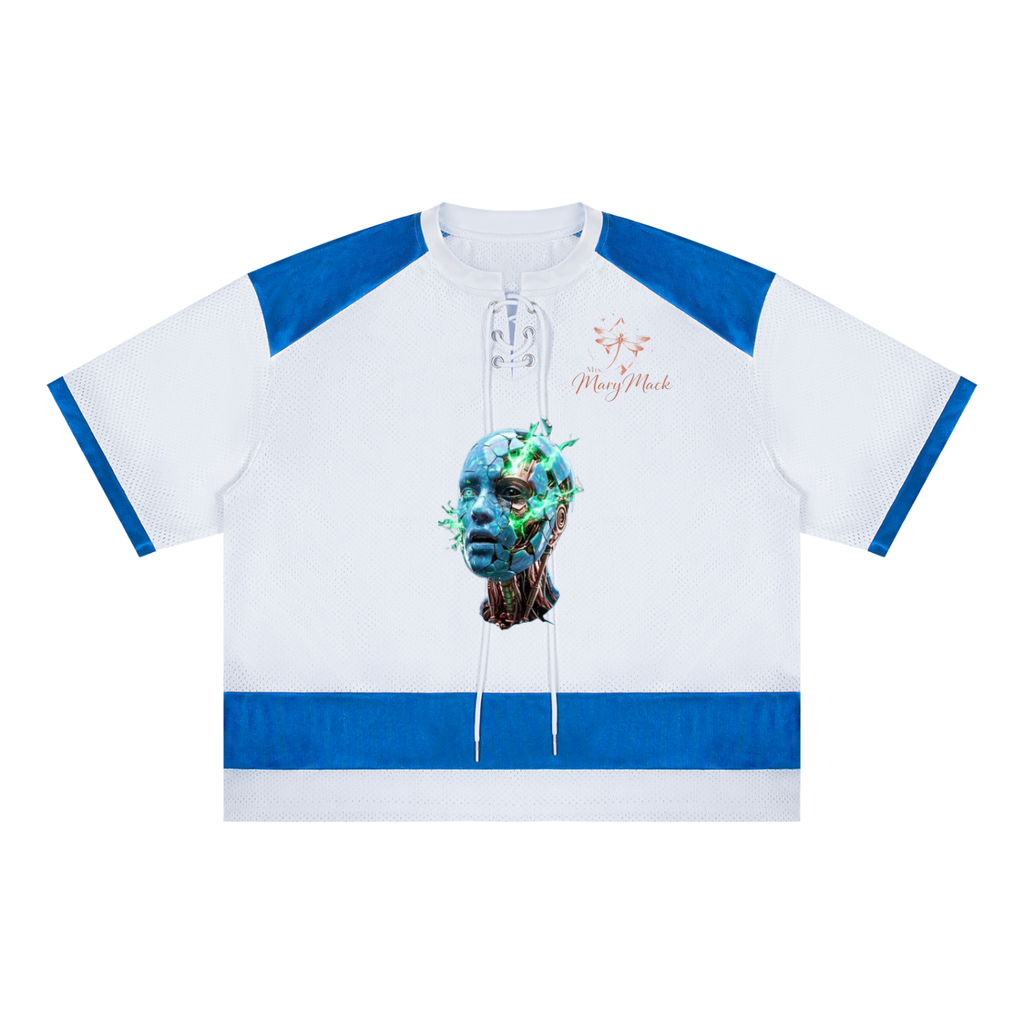 Unisex Raglan Sleeve Mesh Boxy T-Shirt|Mrs.MaryMack