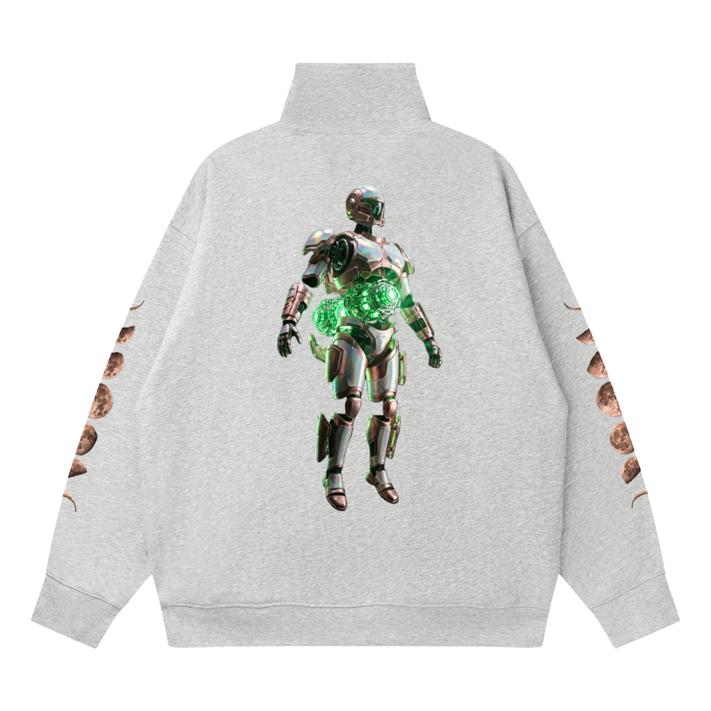 Quarter-Zip Drop Shoulder Sweatshirt|Mrs.MaryMack
